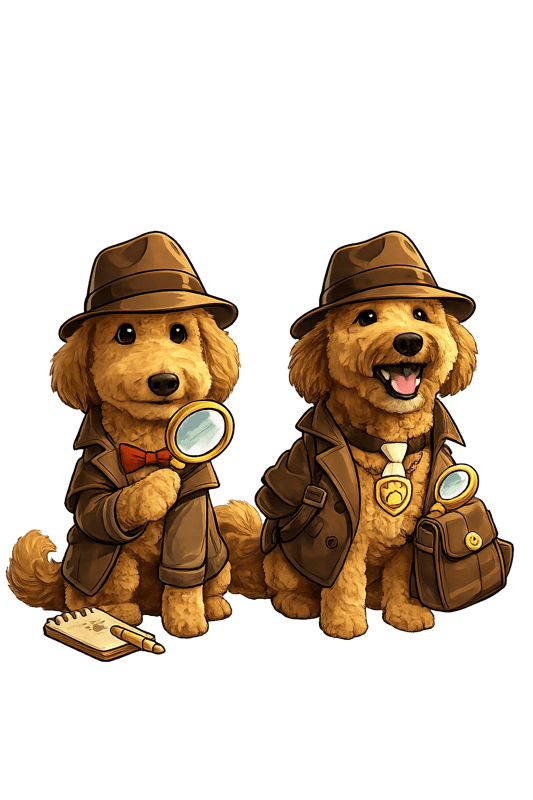 Teddy and Copper - the Doodle Detectives