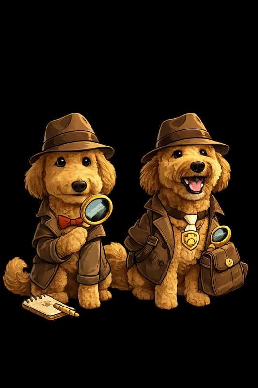 Teddy and Copper, the Doodle Detectives™