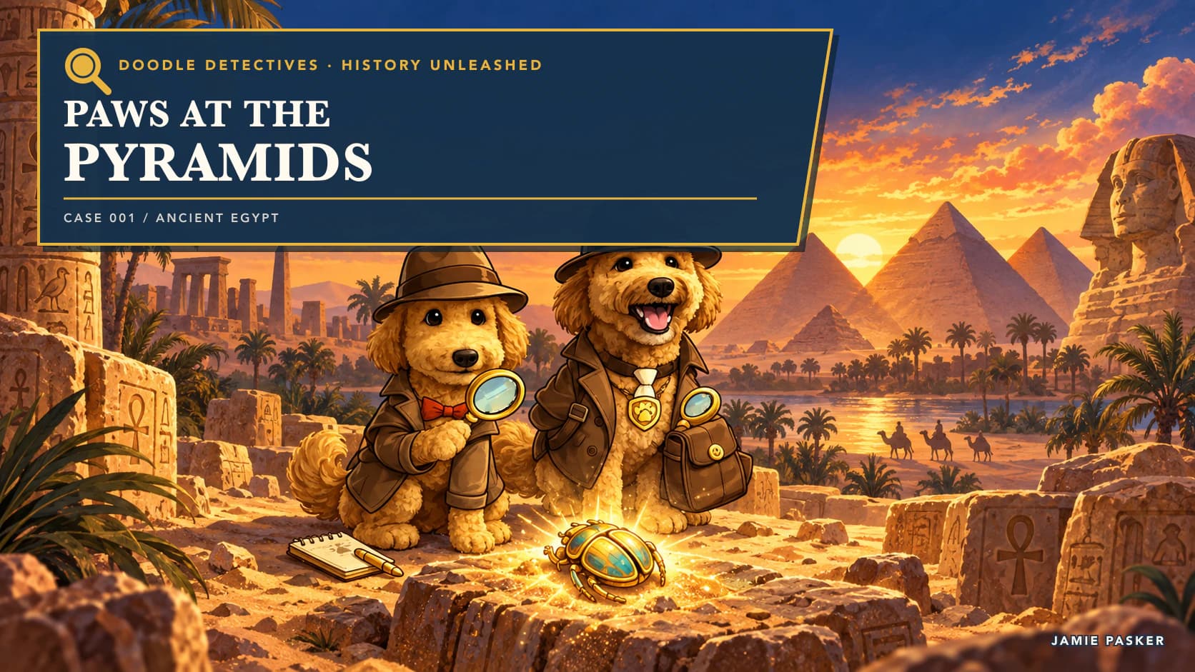 Doodle Detectives Book 1: Paws at the Pyramids